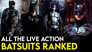 Every Live-Action BATMAN SUIT Ranked From Worst to Best!