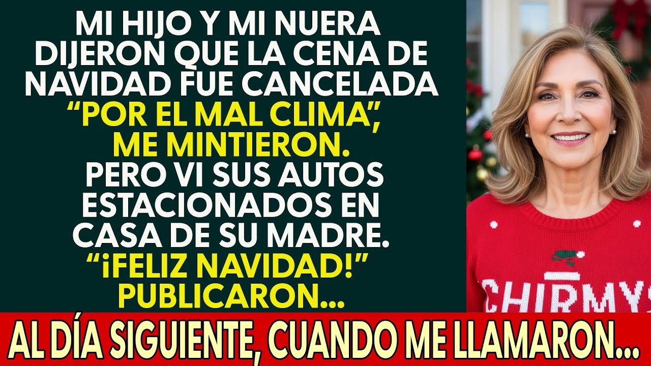 Mi hijo y mi nuera mintieron  “La Navidad está cancelada”… y cuando me llamaron al día siguiente…