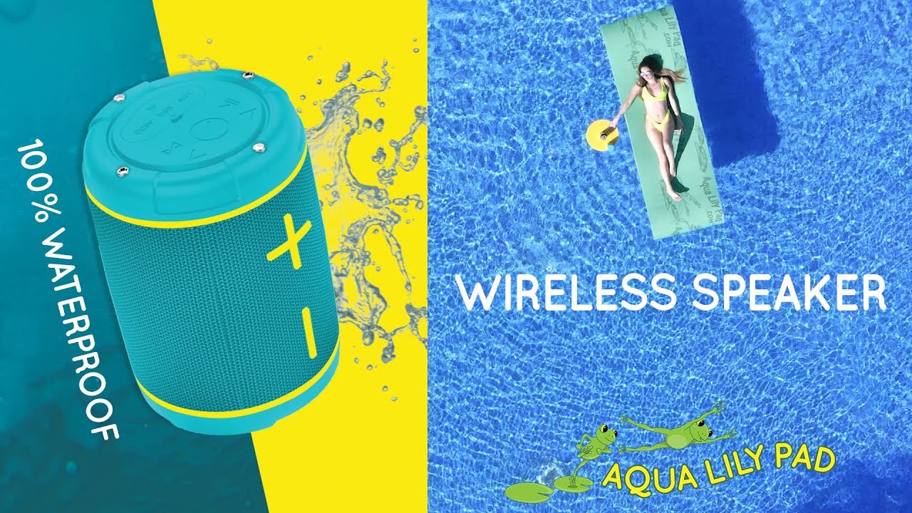 Aqua Lily Pad Wireless Speaker | 100% Waterproof