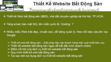 THIẾT KẾ WEBSITE BẤT ĐỘNG SẢN