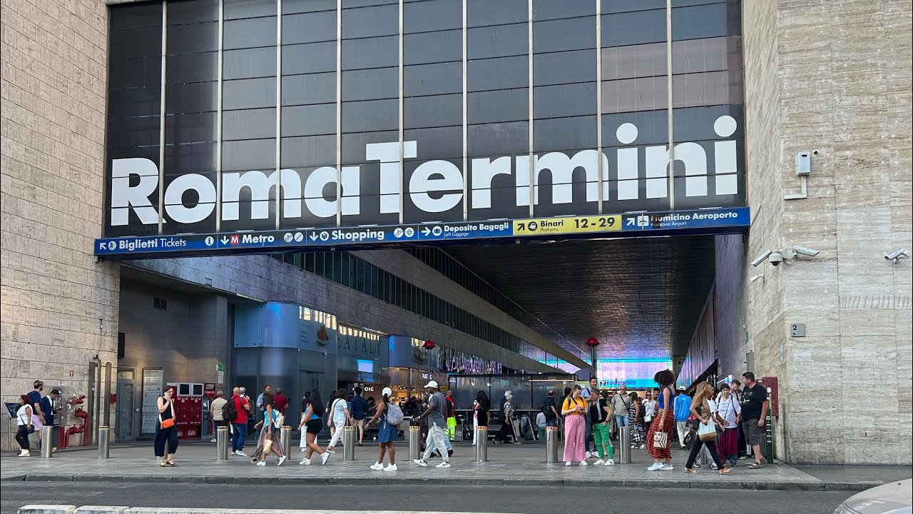 how safe is the Rome termini station area? (4k) | Rome 🇮🇹 - YouTube