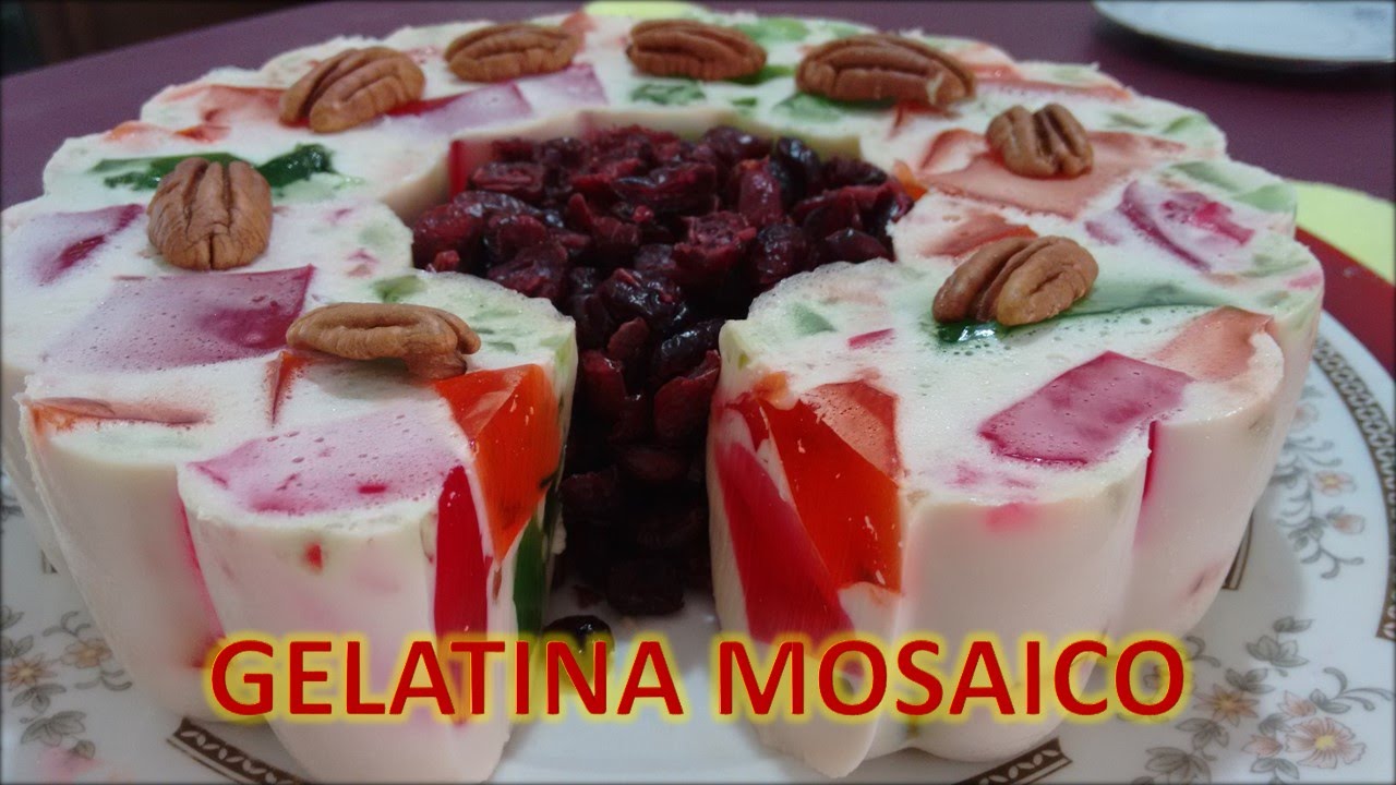 GELATINA DE TRES LECHES MOSAICO receta facil/Cocina Tradicional Mexicana YouTube