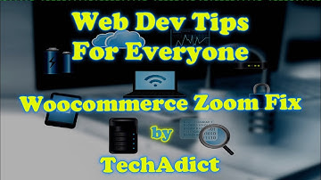 Woocommerce Image Zoom Fix