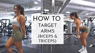 HOW TO TARGET BICEPS & TRICEPS | BLASTING ARM WORKOUT screenshot 4