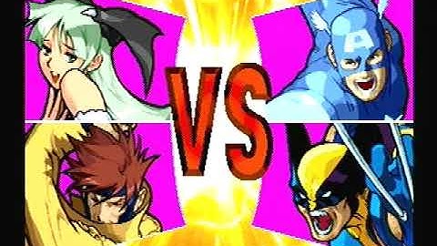 Marvel vs Capcom Clash Of Super Heroes Dreamcast Morrigan- Gambit Longplay