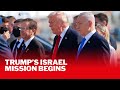 Trump arrives in Israel as critical hostage exchange with Hamas begins