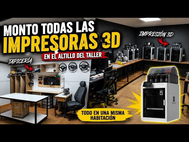 ¡MONTO TODAS mis IMPRESORAS 3D! 🖨️ ¡POR FIN el ALTILLO TERMINADO! ⭐