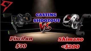 Piscifun Phantom Compares to Shimano Reel - Baitcasting Reel Shootout Comparison ft BCSG Fishing