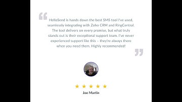 HelloSend - Customer Video Testimonial #technology #crm #pipedrive #zohocrm #smsmarketing