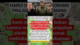 Haru Ungkapan Seorang Prajurit Ir4n Memang M4suk Akal