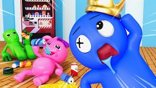 Rainbow Friends 2 | BLUE SCARED of VENDING MACHINE?!  What REALLY Happen? | Cartoon Animation