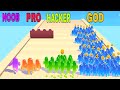 NOOB vs PRO vs HACKER vs GOD in Jelly Clash 3D-Blob Clash 3D