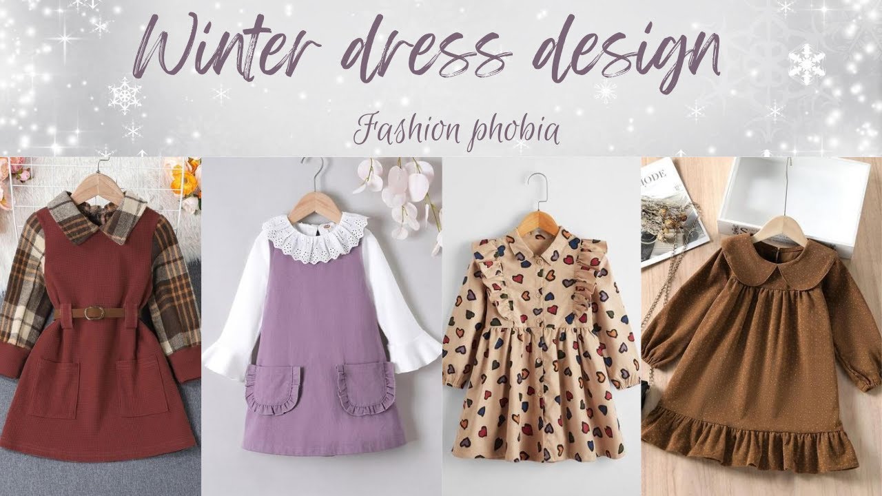 Winter dress designdress designing ideasBaby girl winter dress