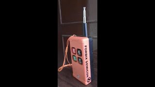 Industrial wireless remote control, FORBIX SEMICON, FBX625, IP65 enclosure, long range RF signals