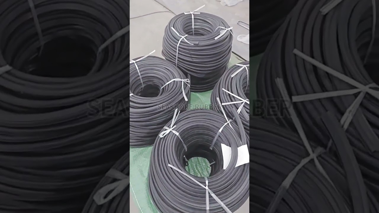 Extruded EPDM rubber car door and window sealing strip
