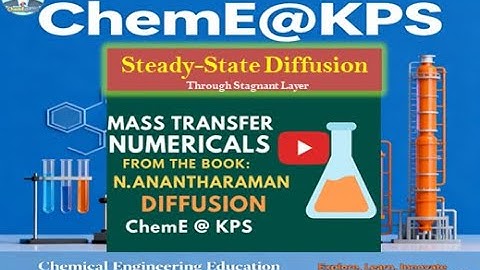 Diffusion Numerical 3 (Steady State Diffusion of A through Non-diffusing B) #masstransfer  #gate2026
