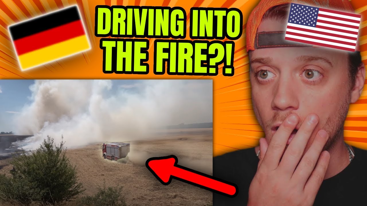 American Reacts to GIANT Fire in Germany (and the crazy Firefighters!)