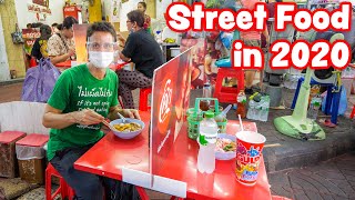 Street Food in 2020 😷 Thai Food SOCIAL DISTANCING in Bangkok, Thailand! 🇹🇭