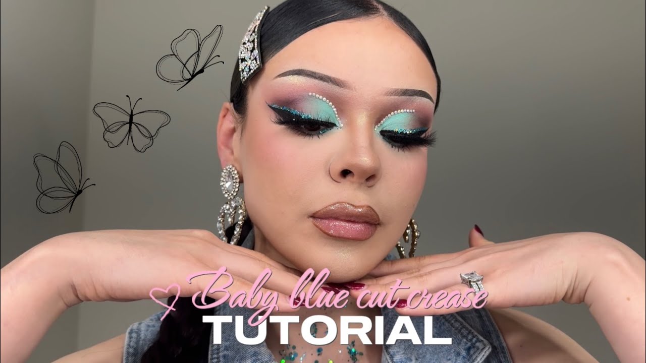 Baby Blue Cut Crease | Beginner step by step tutorial 