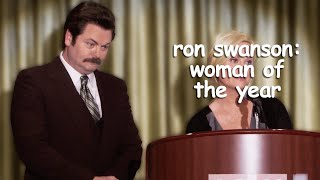 ron swanson being woman of the year for 8 minutes straight | Parks and Recreation | Comedy Bites