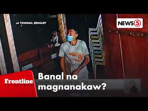 Lalaking nag-sign of the cross bago magnakaw; sapul sa CCTV | Frontline Pilipinas