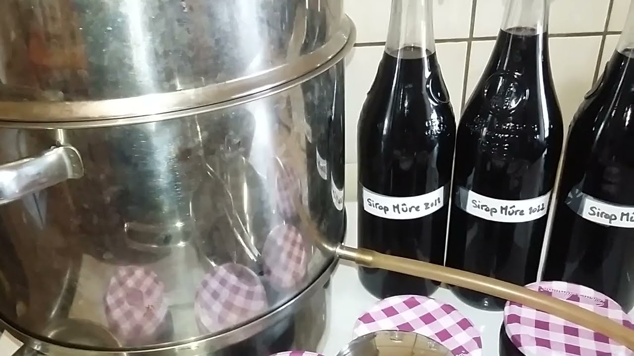 SIROP DE MÛRE ET GELEE DE MÛRE MAISON - METHODE ARTISANALE. Vidéo