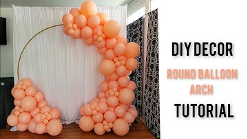 EASY Round Balloon Arch Tutorial TWO WAYS