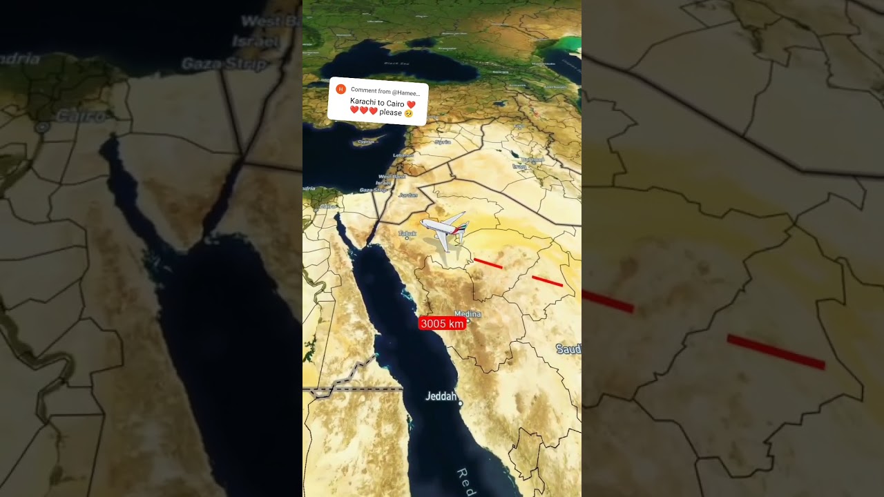 Jinnah International Airport Karachi to Cairo international Airport 