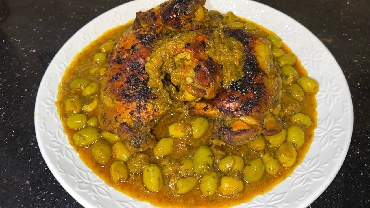 دجاج بالدغميرة و الزيتون بنكهة غنية ومرقة معسلة تشهي 😍🔥