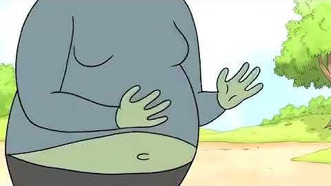 Muscle Man eating donuts