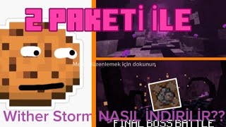 FİNAL BOSS BATTLE / 2 PAKETİ İLE!! (MİNECRAFT) ZARCHİVER İLE!