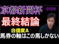 【京都新聞杯2026】この条件にピタリの本命馬!