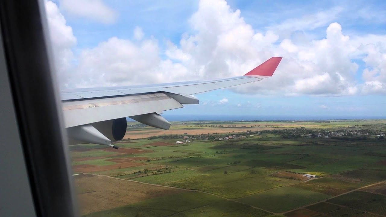 Air Mauritius Airbus A340300E landing Mauritius Airport, on 09/11