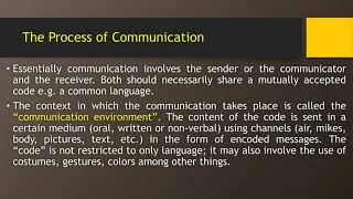 Communication Process Principles Ethics