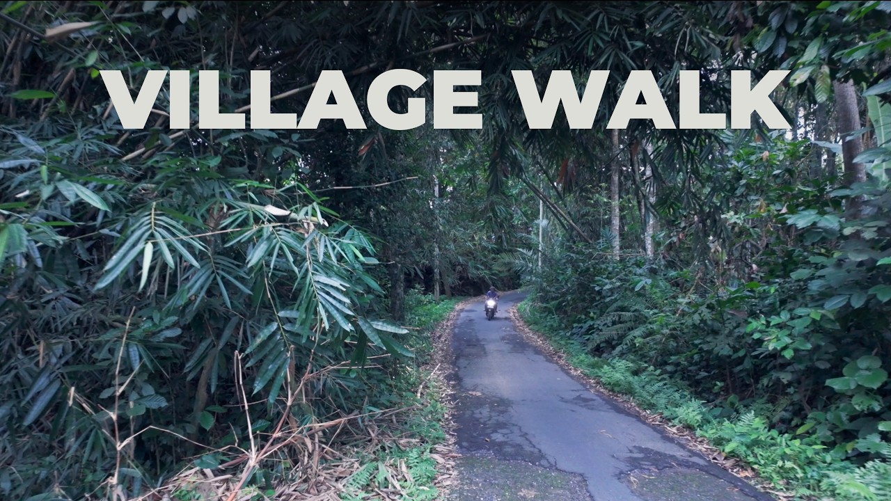 Peaceful Village Walk in Bali 🌿 | Quiet Roads, Rice Fields & Nature Sounds [4K]