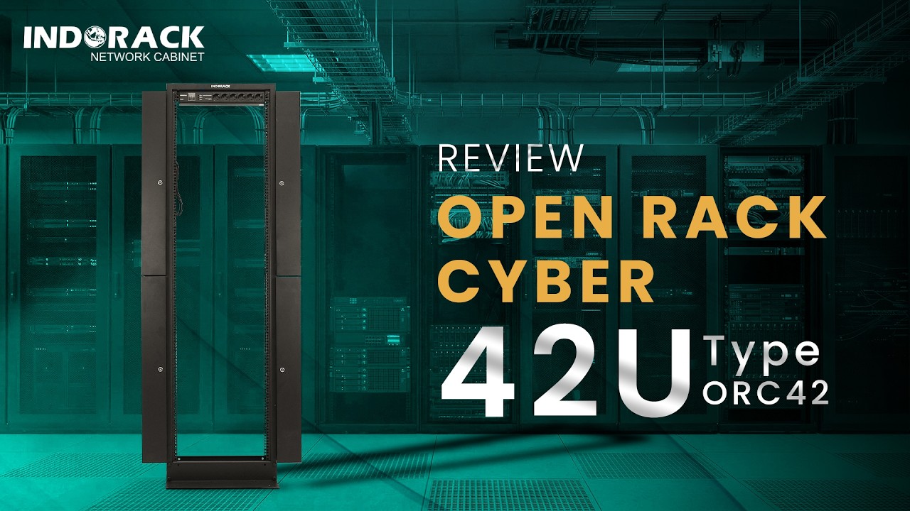 19” RACK SERVER 42U DEPTH 562MM OPEN RACK CYBER - REVIEW ORC42 - YouTube