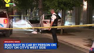 Chicago shooting: Man, 49, shot inside car across street from OEMC in West Loop