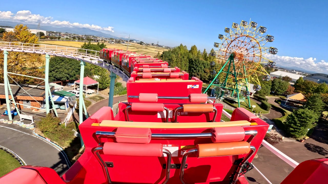 ジェットコースター 最後尾 on-ride POV (乗車映像) / 郡山カルチャー