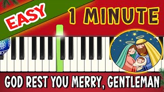 VERY SLOW EASY PIANO TUTORIAL - GOD REST YOU MERRY GENTLEMAN | BEGINNERS | CHRISTMAS XMAS TUTORIAL