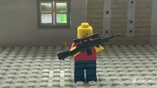 Lego sniper shooting stop motion test