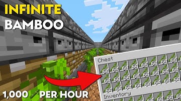 Easiest Automatic Bamboo Farm Minecraft | 1.21+ Java & Bedrock