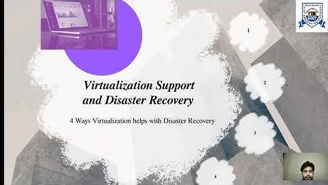 L - 11 | Unit - 2 | Virtualization | Virtualization support and disaster recovery | Cloud Computing