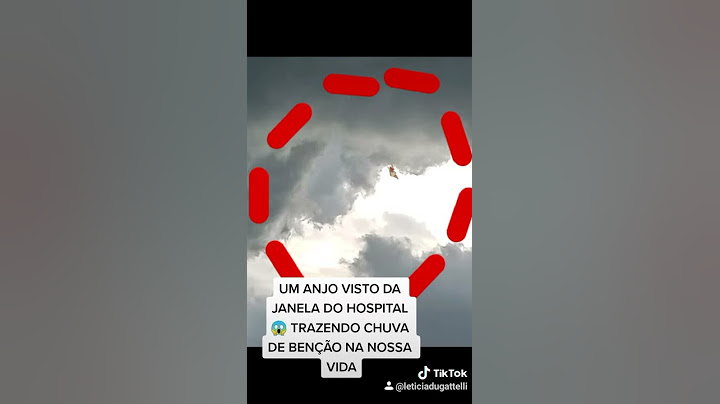 Um Anjo visto no céu da janela de um hospital