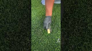 Removing Gum From The Turf At Sofi Stadium