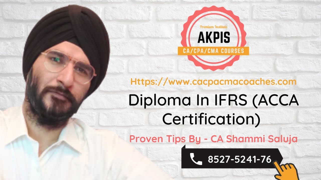 IFRS DIPLOMA ( ACCA CERTIFICATE ) Get Your Job After Completion with