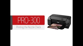 Canon imagePROGRAF PRO-300 - Printing the Nozzle Check