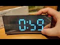 Led Mirror Clock DT-6507 - Брак! не горит сегмент.