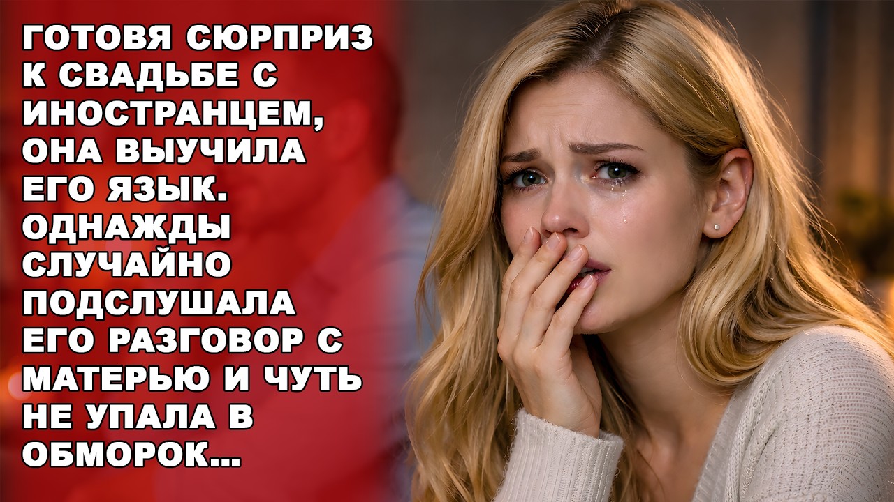 ОНА готовила сюрприз к СВАДЬБЕ С ИНОСТРАНЦЕМ, выучив его язык. Однажды подслушала разговор который..