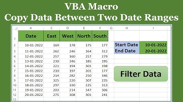 How To Extract Data Between Two Dates in Excel VBA (In Hindi)