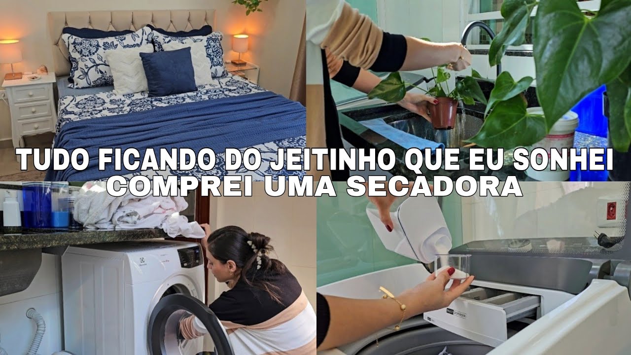 ROTINA DE CASA/ vamos ter novidades por aqui, chegou a secadora, limpeza e organização